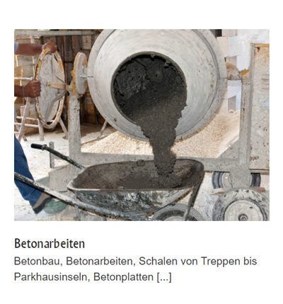 Betonarbeiten Betonbau Betonplatten für  Meckesheim