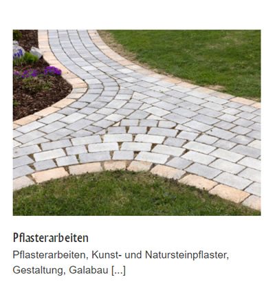 Pflasterarbeiten Natursteinpflaster Gartengestaltung 